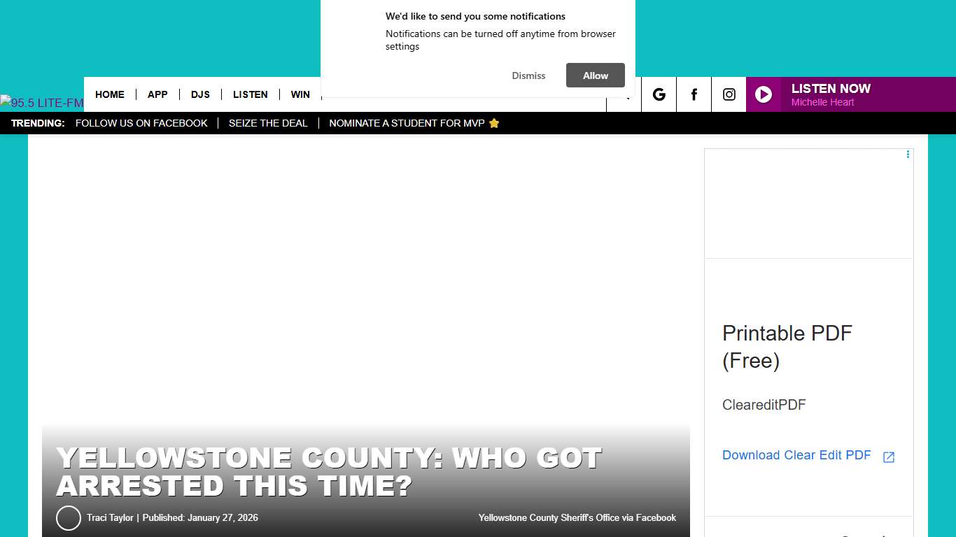 Yellowstone County Arrest Report Shows Wild Week